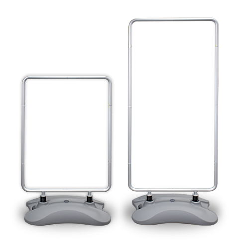 A0 and A0+ Outdoor Spring Tube Display Frames