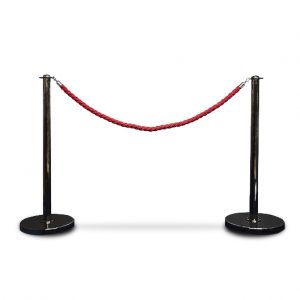 Popular Post and Rope Barrier Red