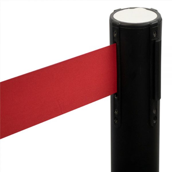 Economy Retractable Belt Barrier Red Detail