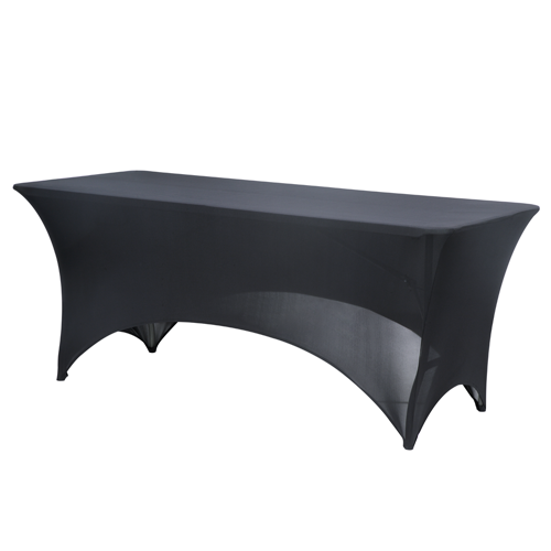 Folding Table with Black stretch Table Cover